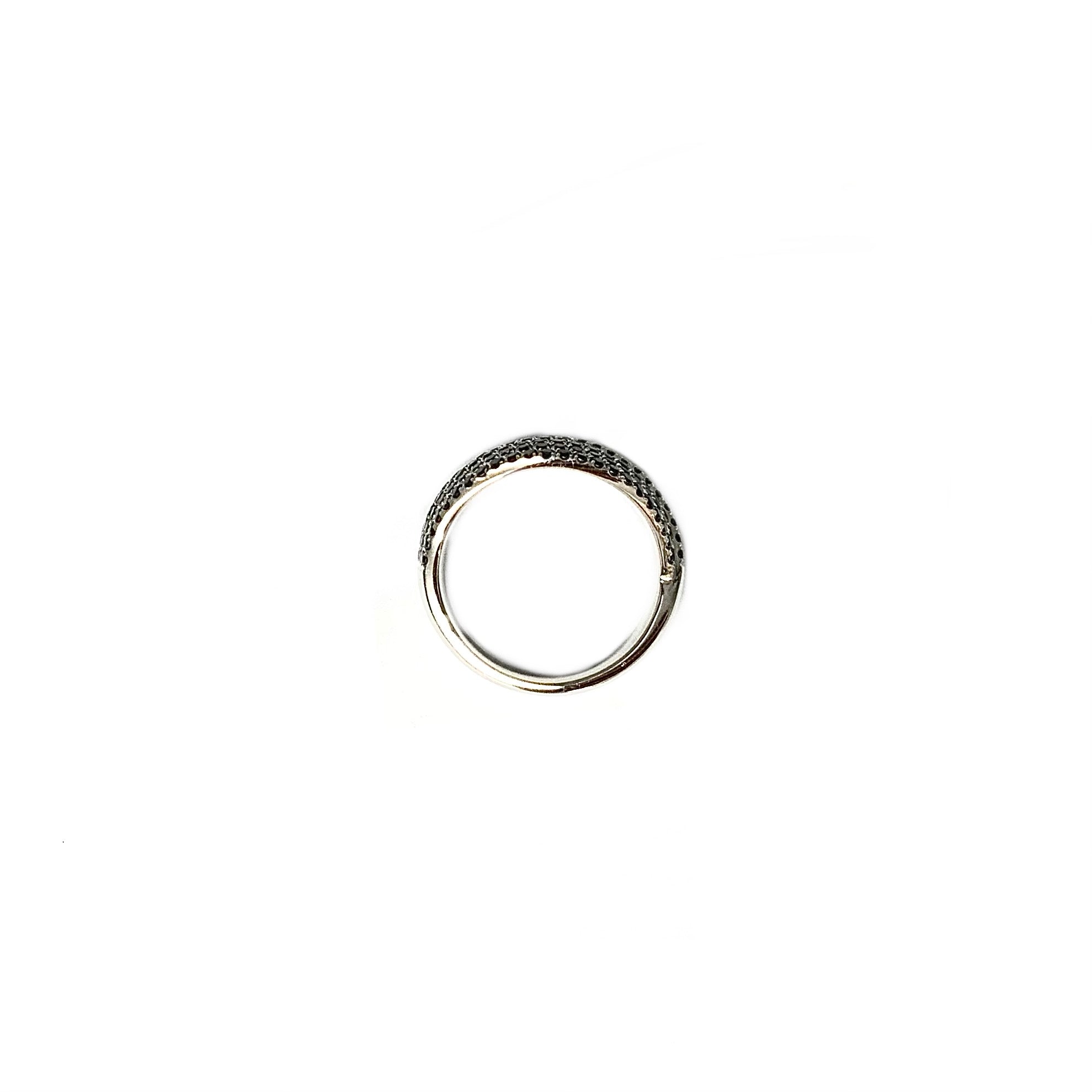 black platinum engagement ring
