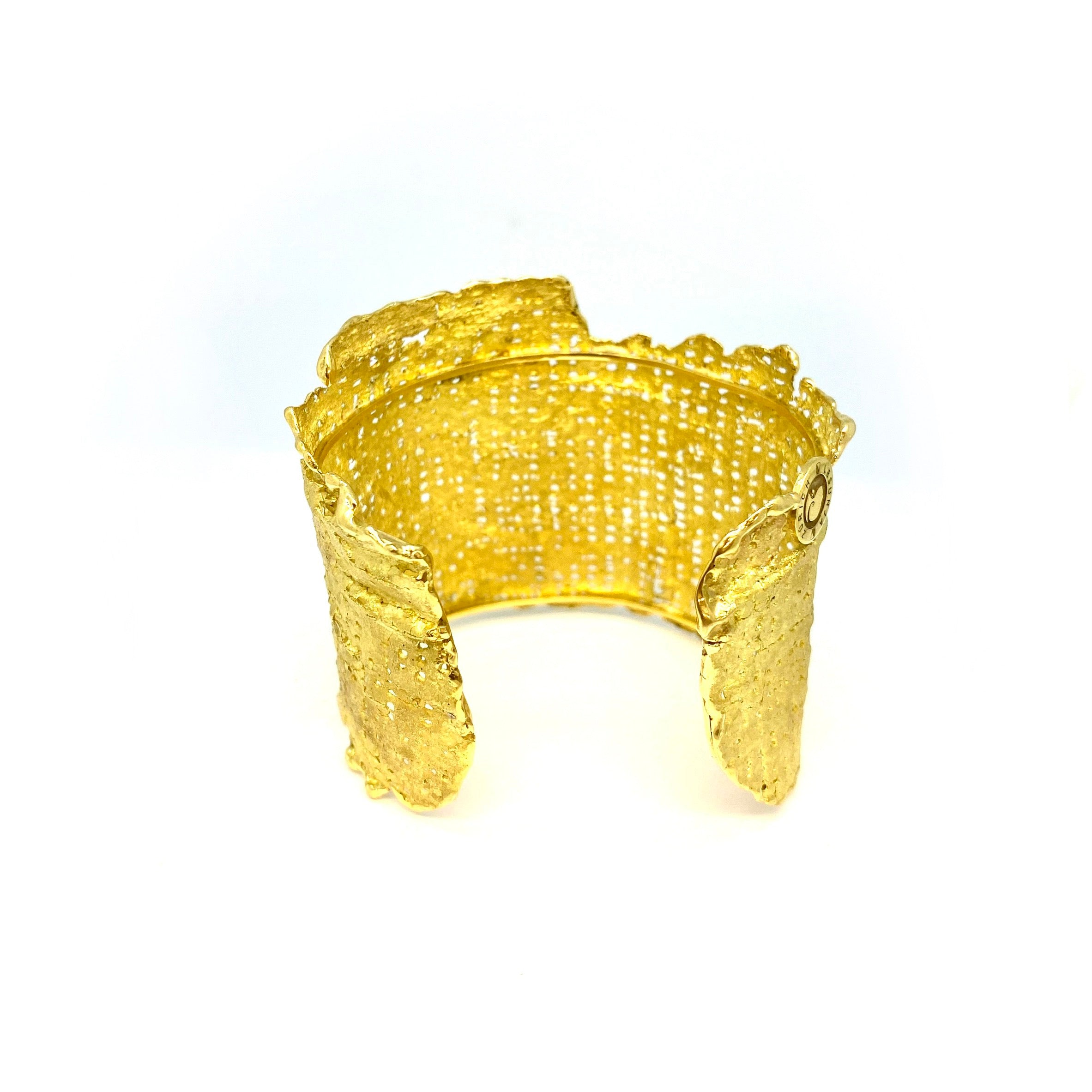 Lesunja Contemporary Mojo Yellow Gold Armcuff