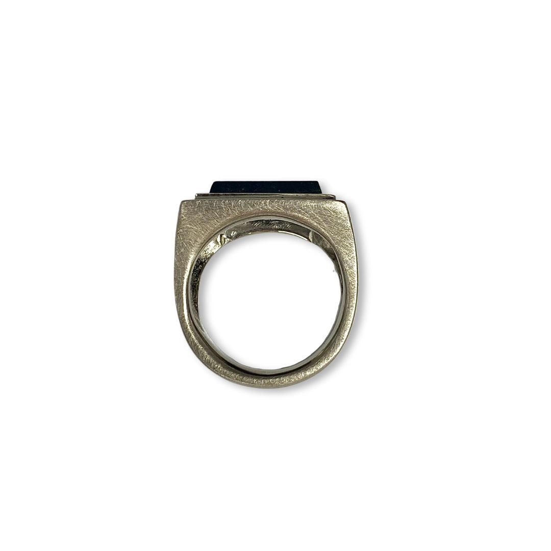 black onyx signet ring