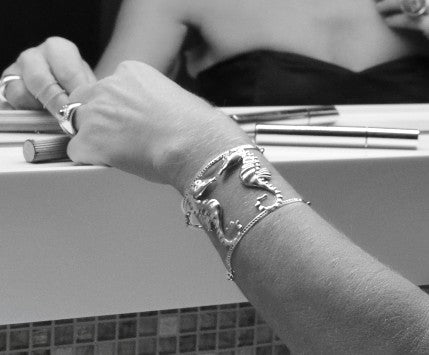 rose gold bracelet seahorses