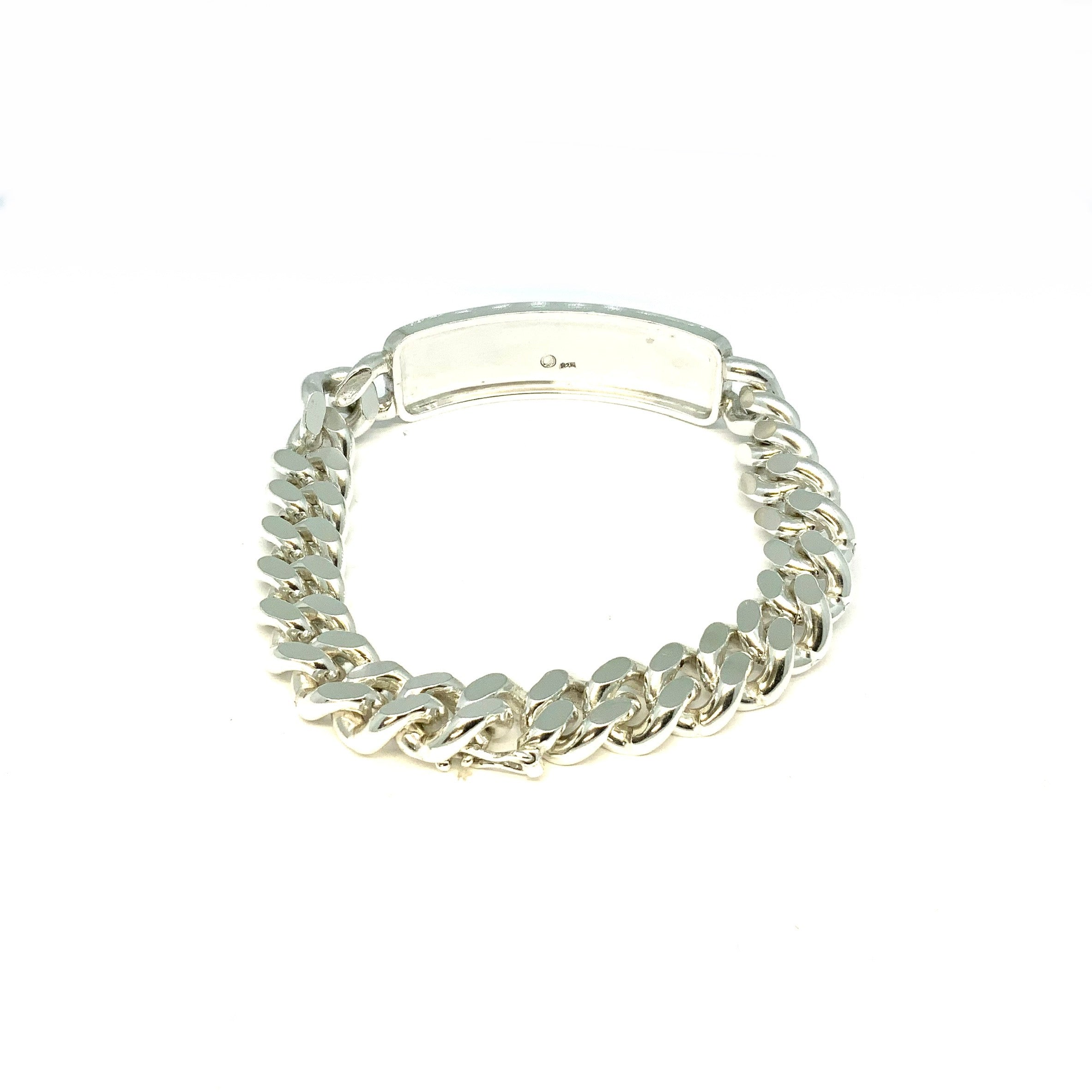 sterling silver curb bracelet