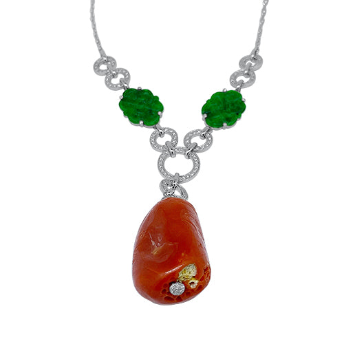jade and coral necklace price