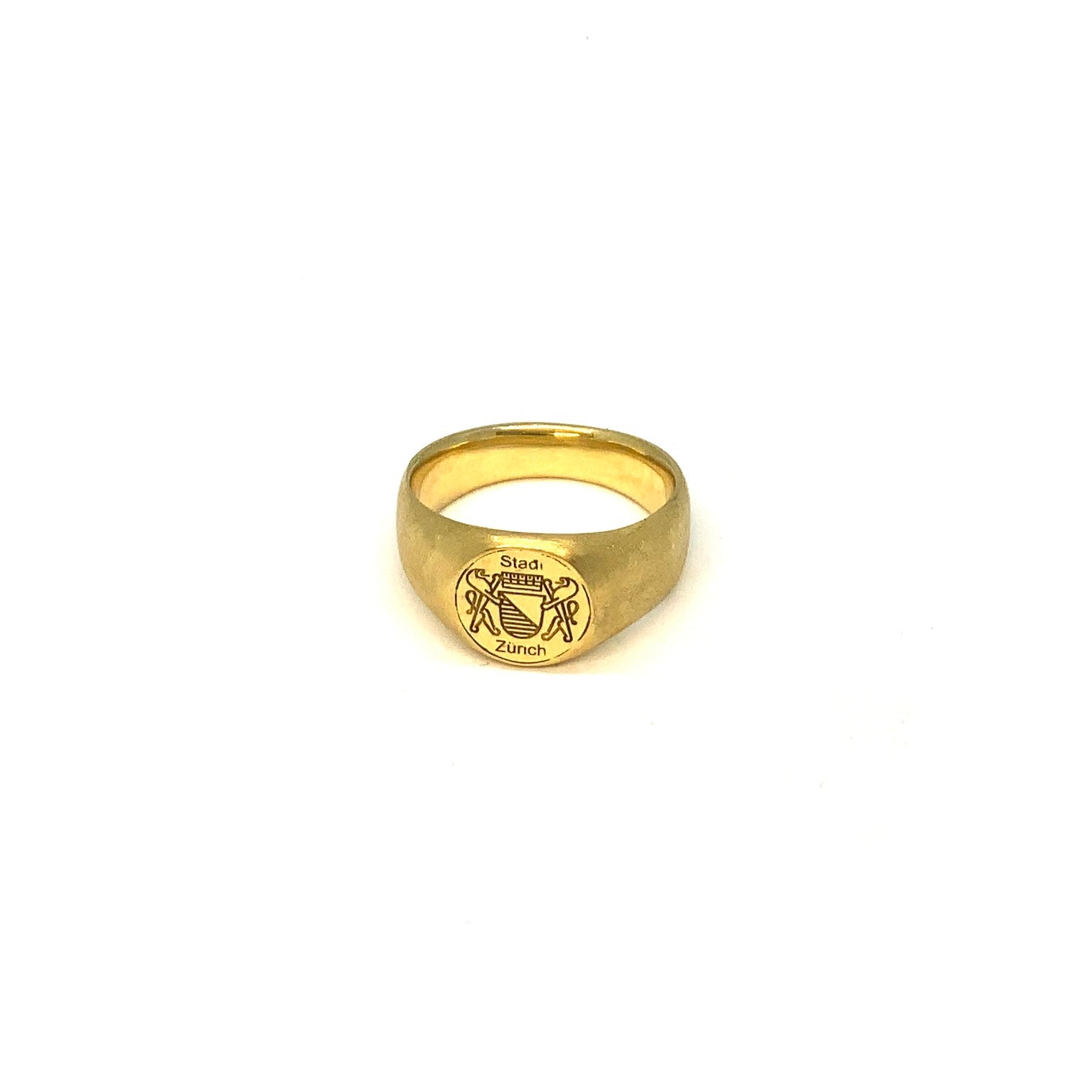 Lesunja Zuri Leu Signet Ring Yellow Gold
