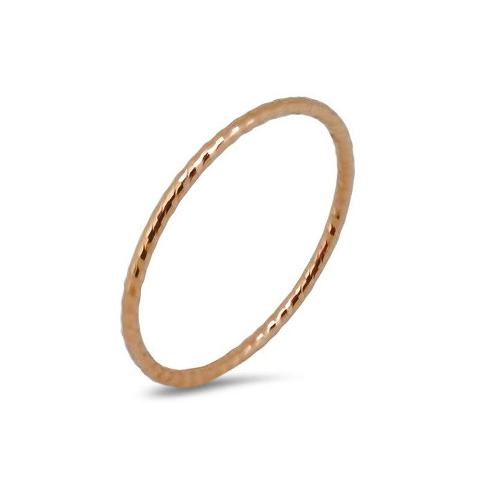 simplicity rose gold ring