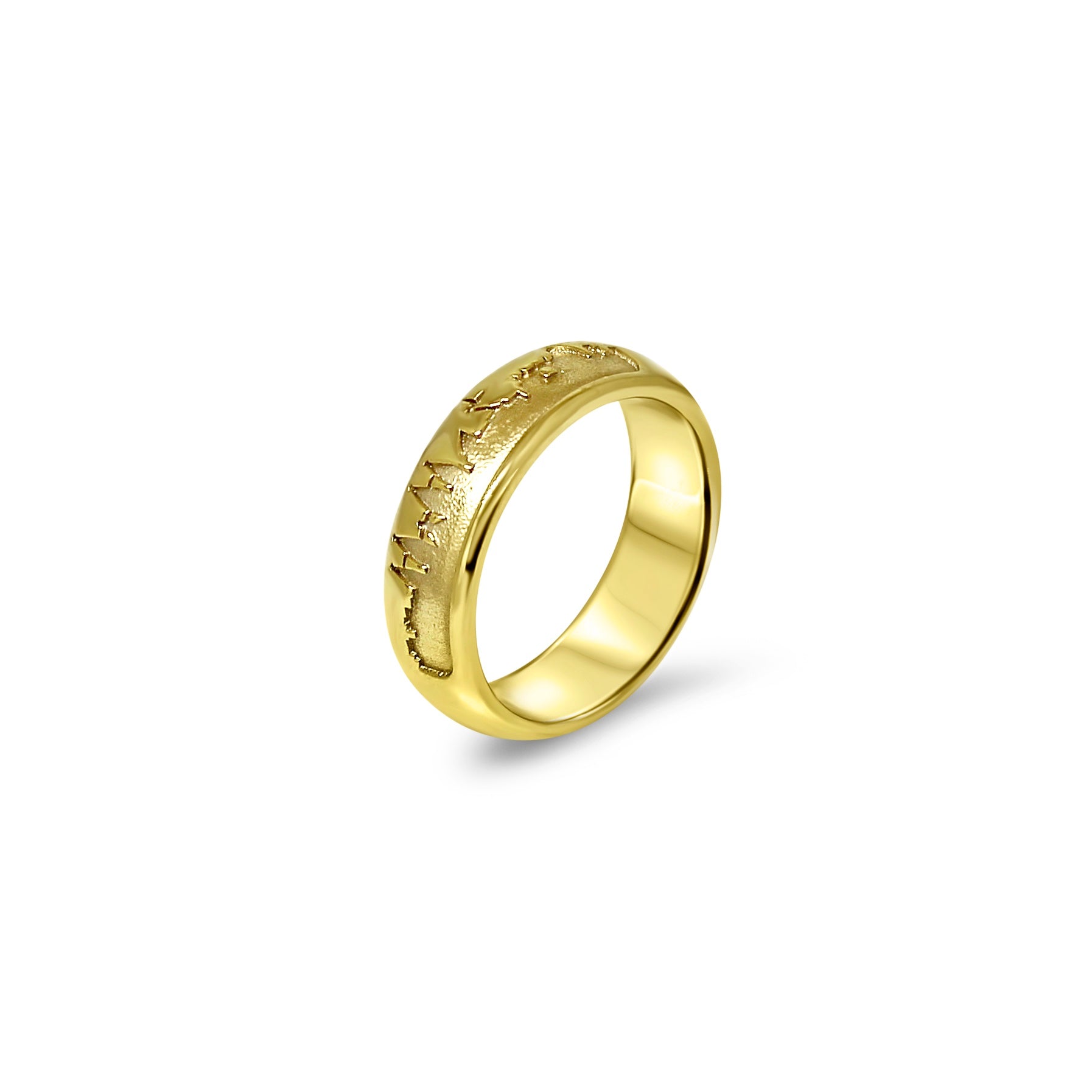 barcelona gold plated ring