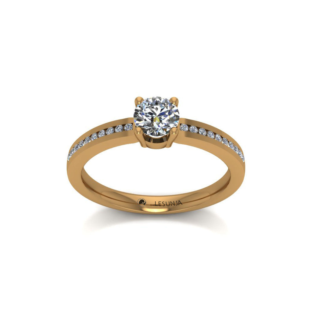 princes diamond yellow gold ring