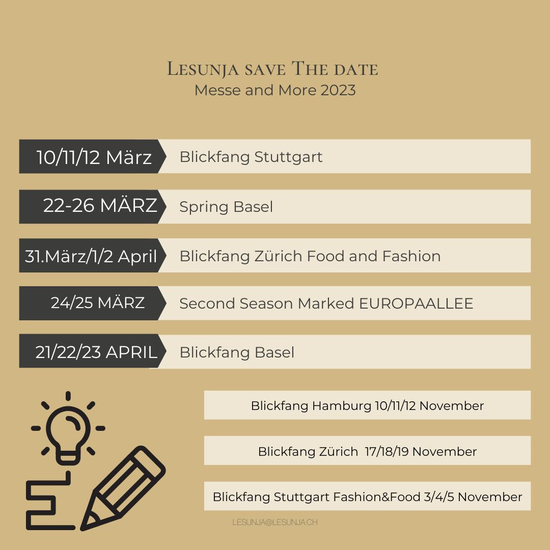 Lesunja “Save the Date”: Lesunja Fine Jewellery to Take Part in Blickfang Messe 2023