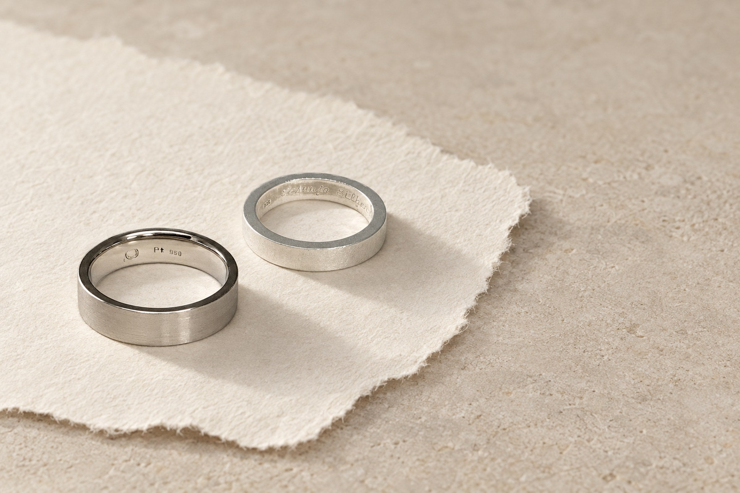 Lesunja Design your own Wedding Rings in Lesunja's Swiss Workshop - Wedding Ring Platinum, handgefertigt in der Schweiz