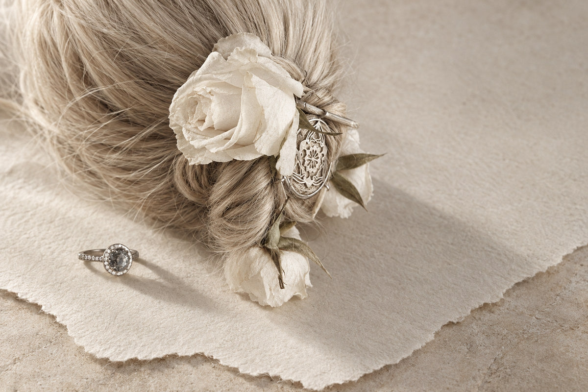 Lesunja Hair Jewellery - Solid Sterling Silver Hair Spiral, handgefertigt in der Schweiz