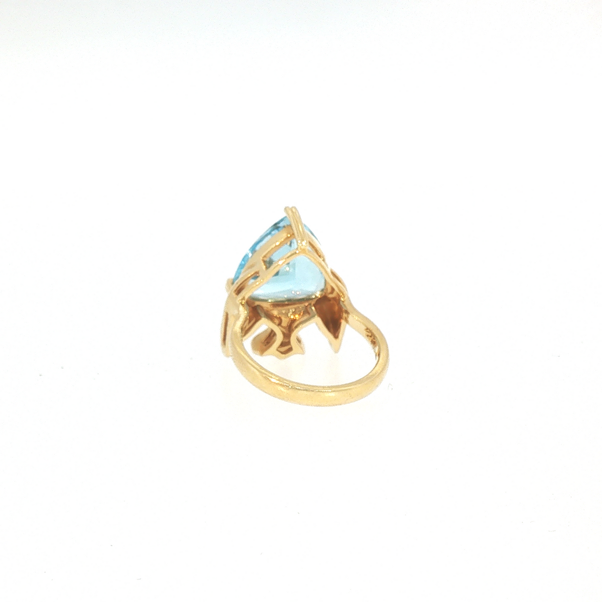 Lesunja Ocean XXY Fish Ring Yellow Gold Topaz