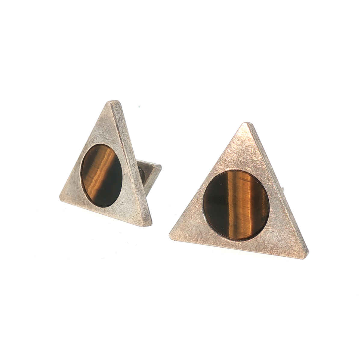 Lesunja Cufflinks Tiger Eye Silver Ring