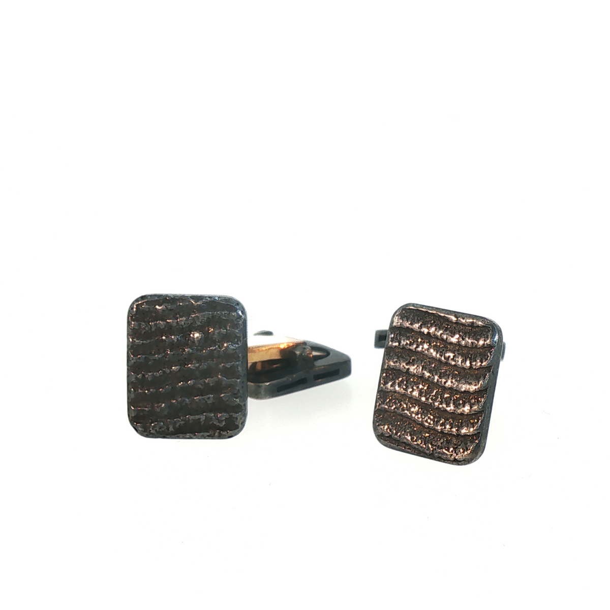 Lesunja Sepia Style Black Silver Cufflinks