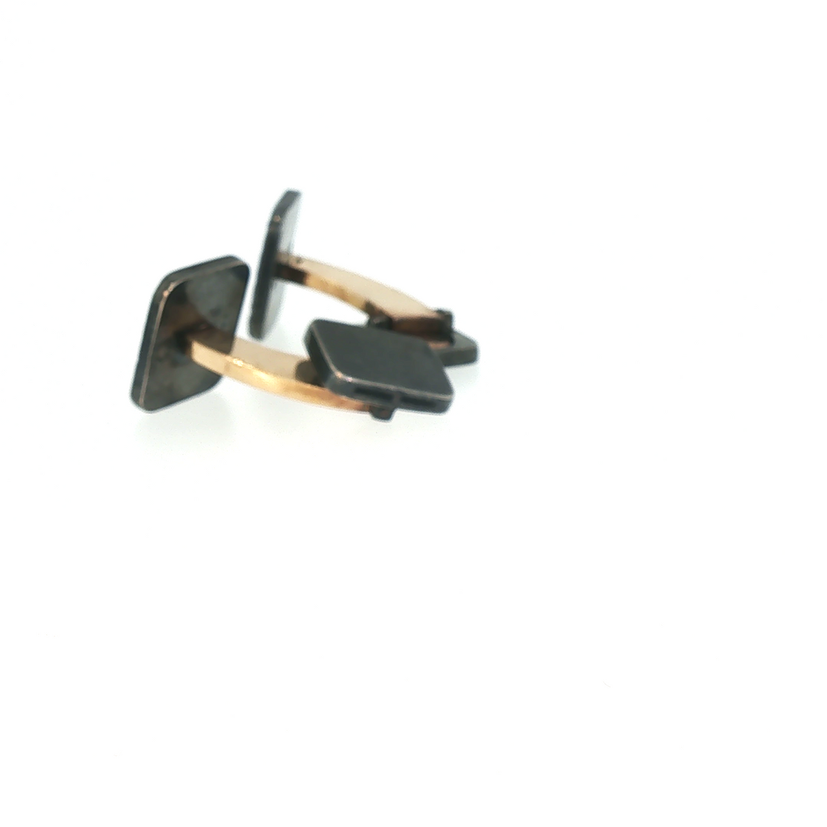Lesunja Sepia Style Black Silver Cufflinks