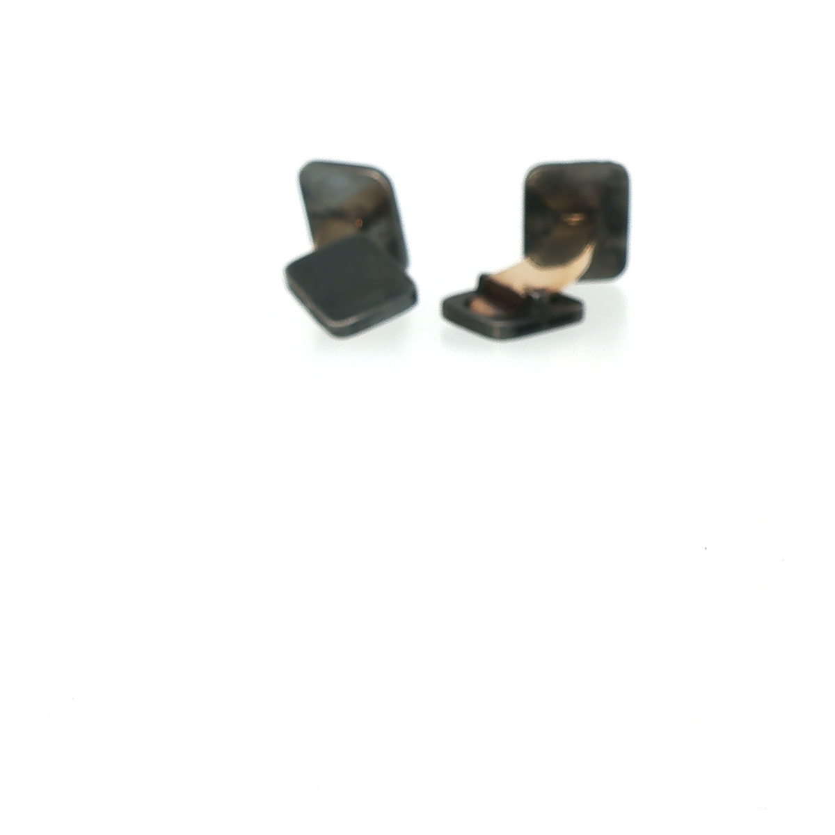 Lesunja Sepia Style Black Silver Cufflinks