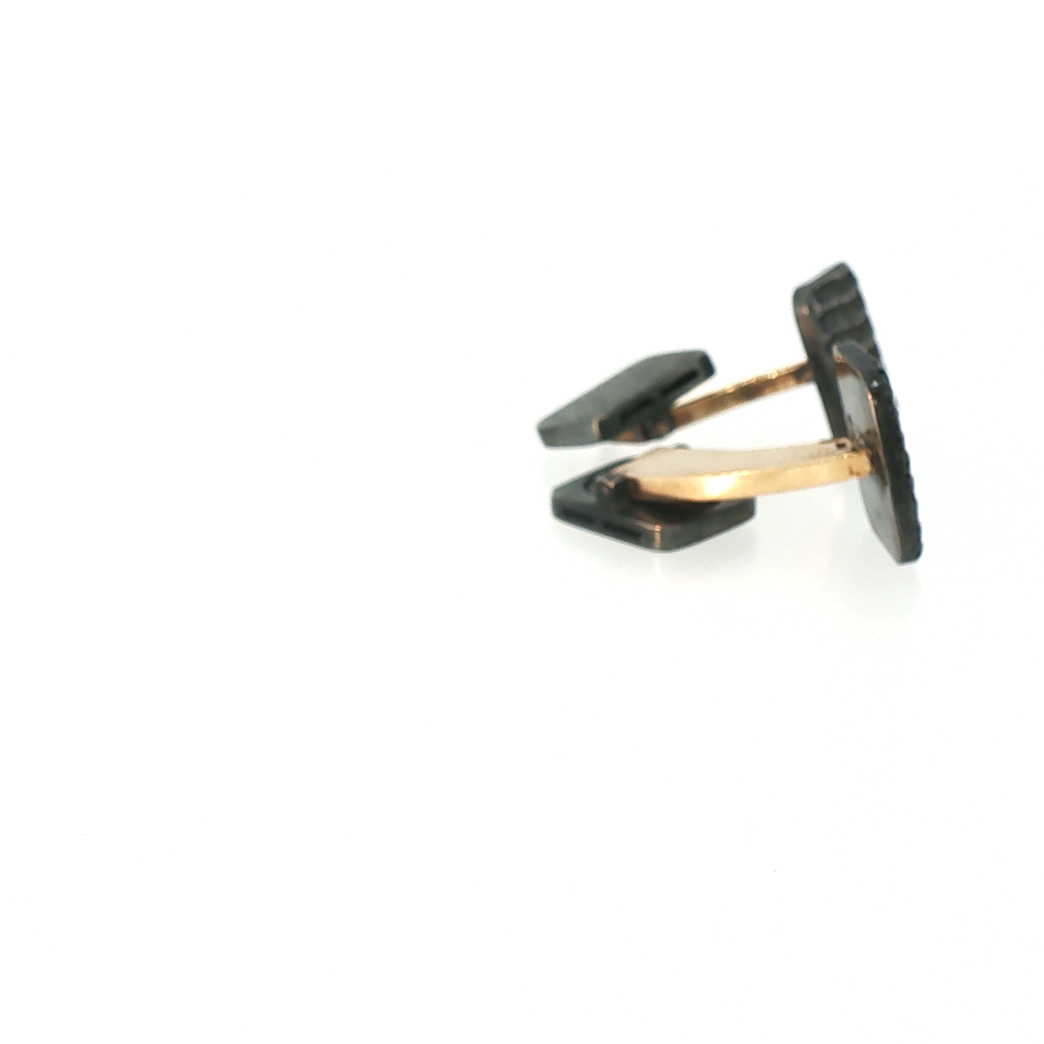 Lesunja Sepia Style Black Silver Cufflinks