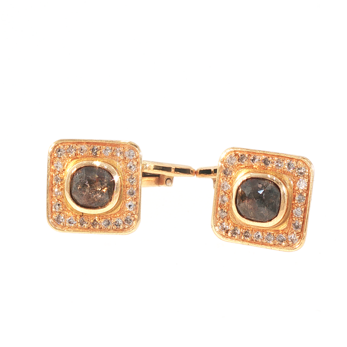 Lesunja Rose Gold Diamonds Cufflinks