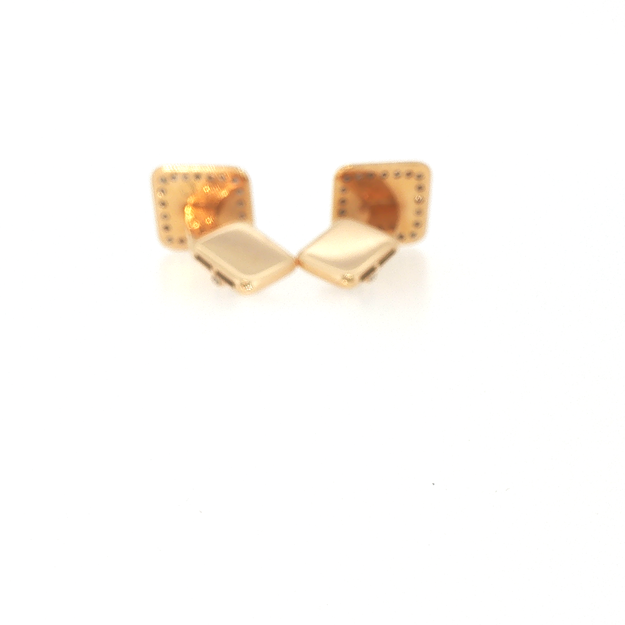 Lesunja Rose Gold Diamonds Cufflinks
