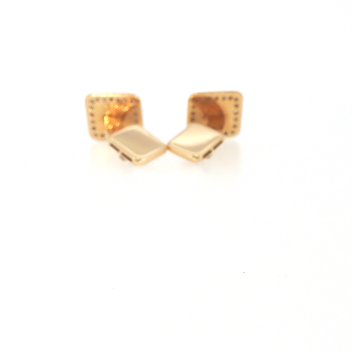 Lesunja Rose Gold Diamonds Cufflinks
