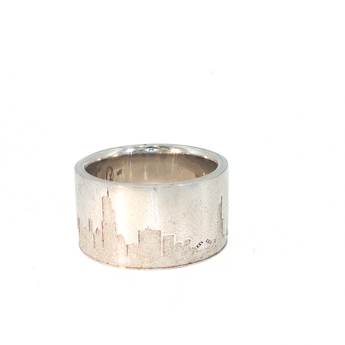 Lesunja Stripe Matt Skyline Stuttgart Silver Ring