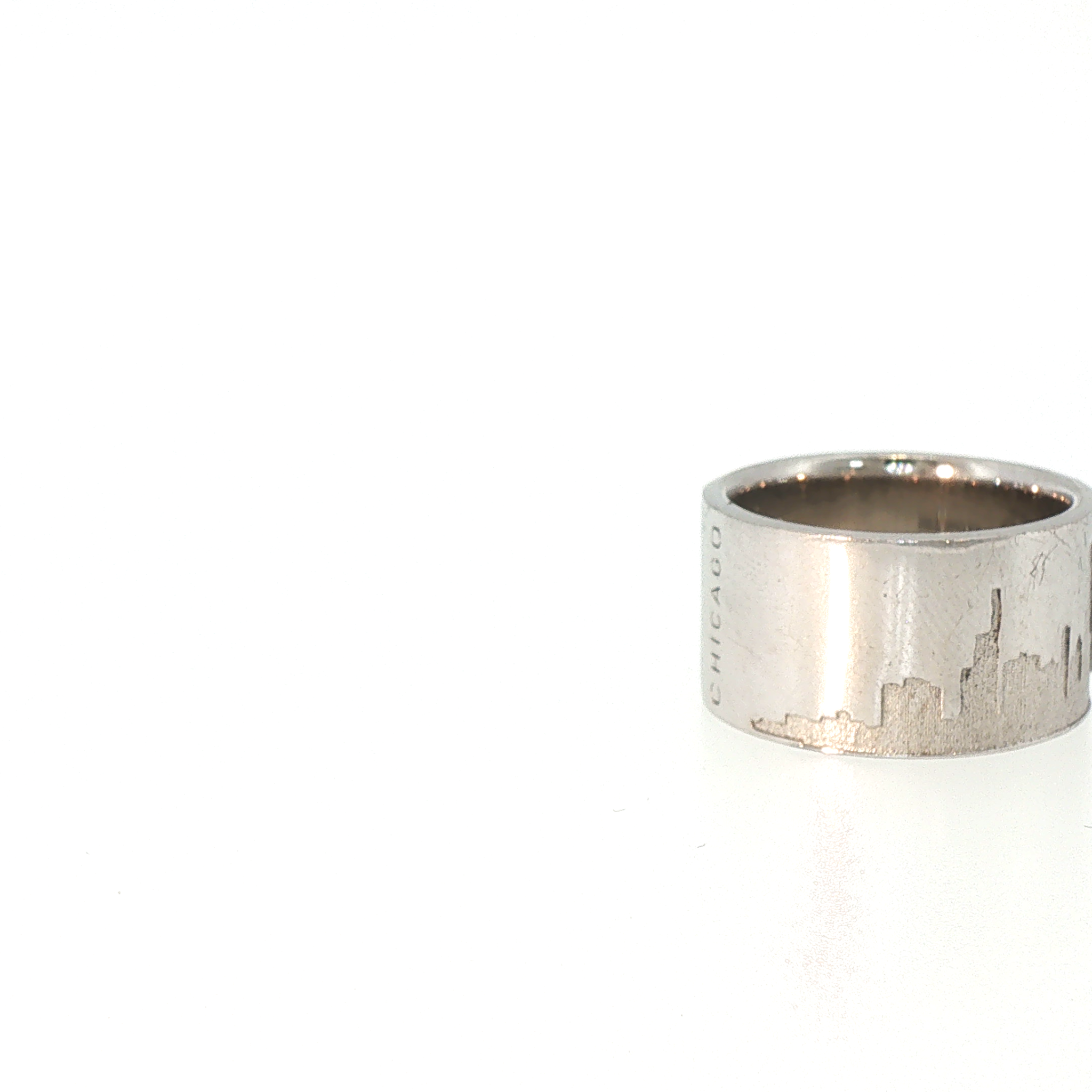 Lesunja Stripe Matt Skyline Stuttgart Silver Ring