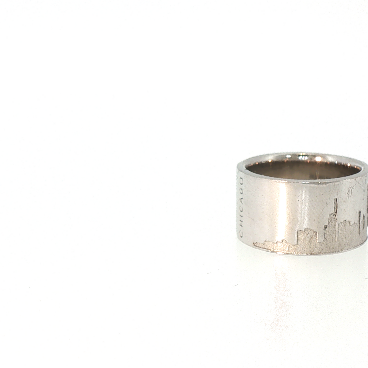 Lesunja Stripe Matt Skyline Stuttgart Silver Ring