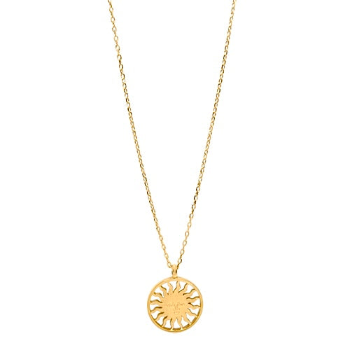 Lesunja St. Moritz Sun Small Rosé Gold Necklace