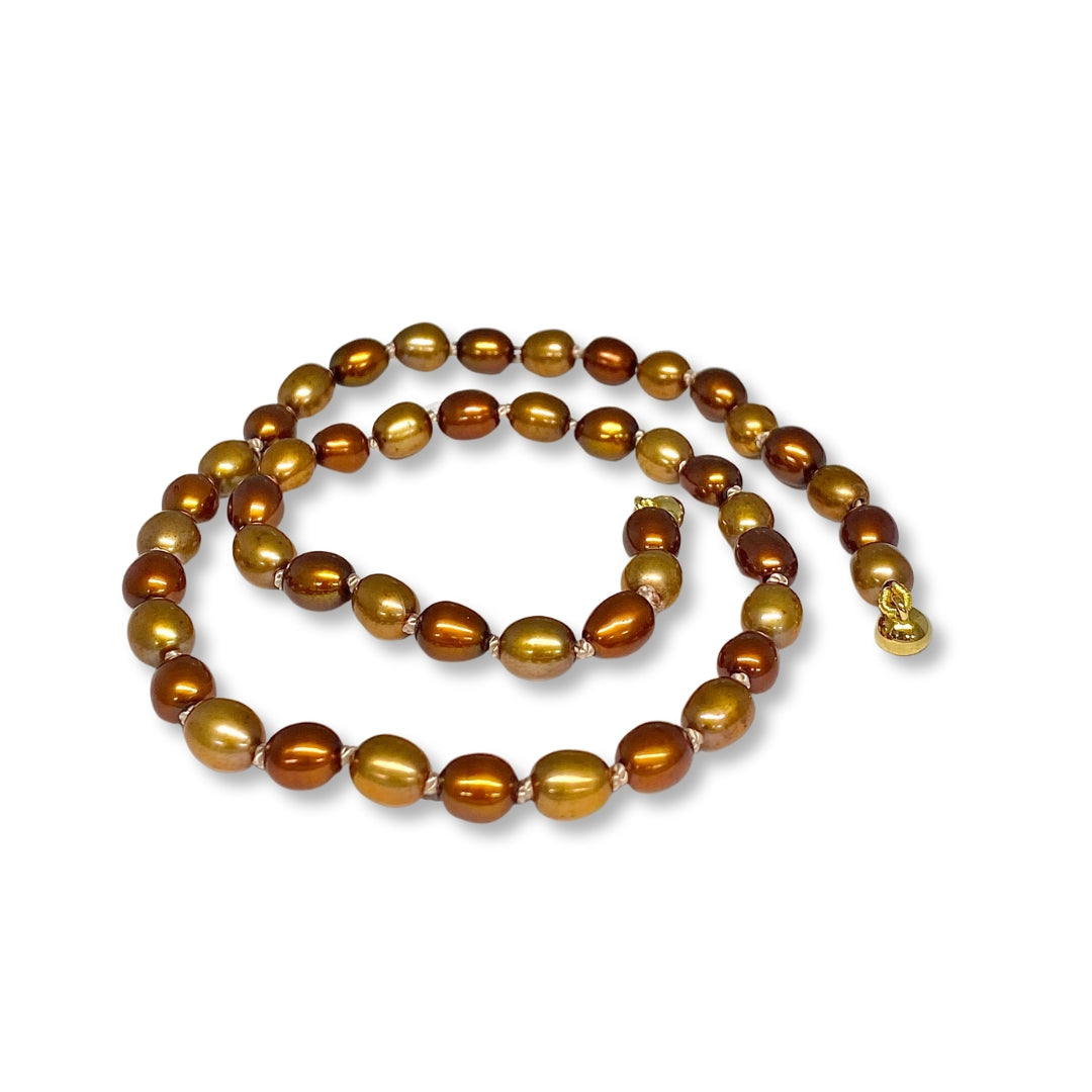 brown pearls necklace price