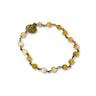 Lesunja Power Stones Bracelet Silver Yellow - Orange Agate, handmade fine jewellery from Switzerland