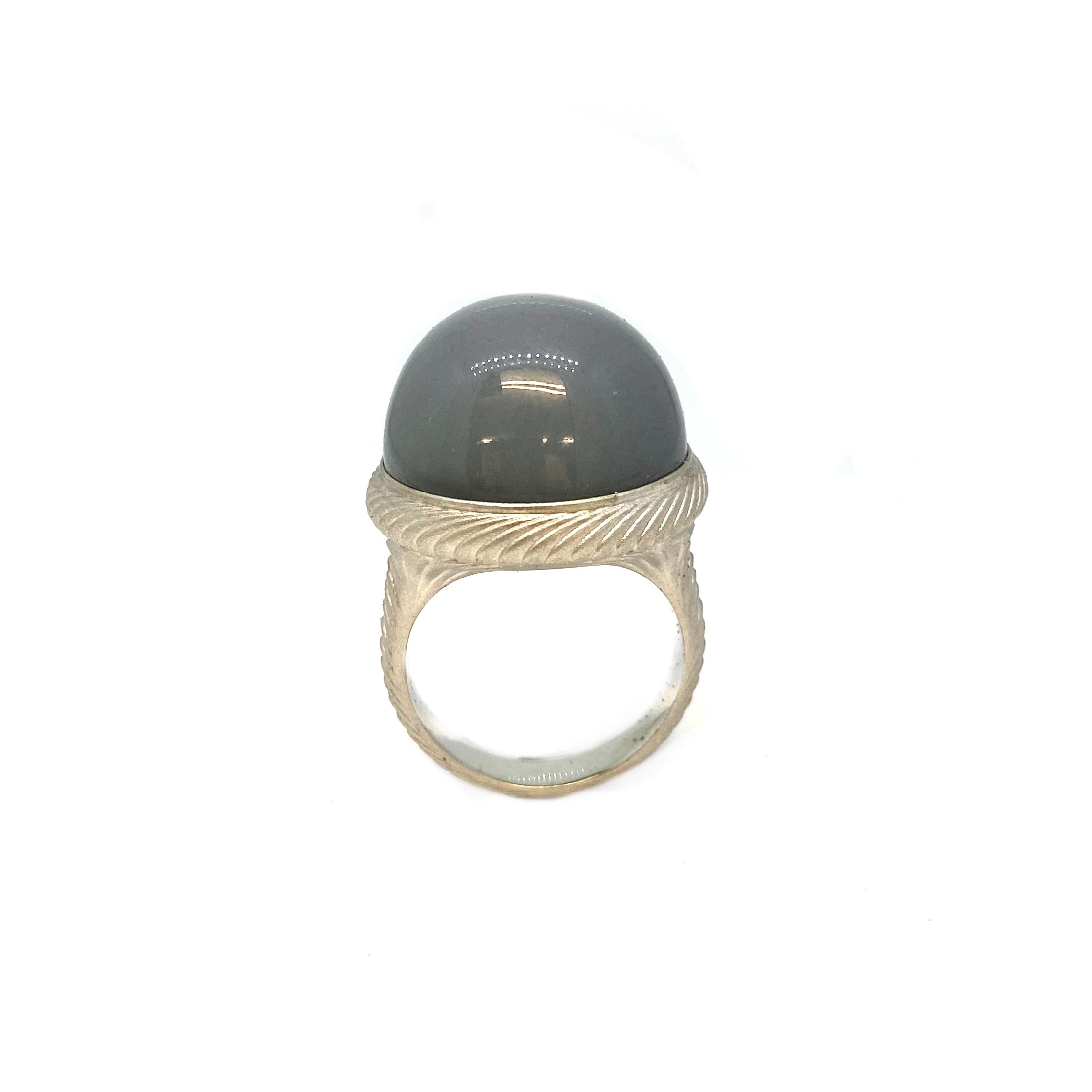 Lesunja Sepia White Gold grey Moonstone Ring