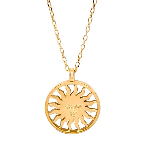 Lesunja St. Moritz Sun Small Rosé Gold Necklace