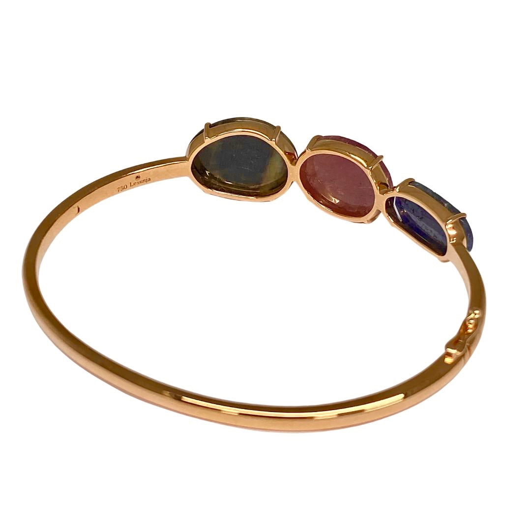 Lesunja Ocean XXY Boho La Vie Bracelet Rosé Gold Ruby Sapphires