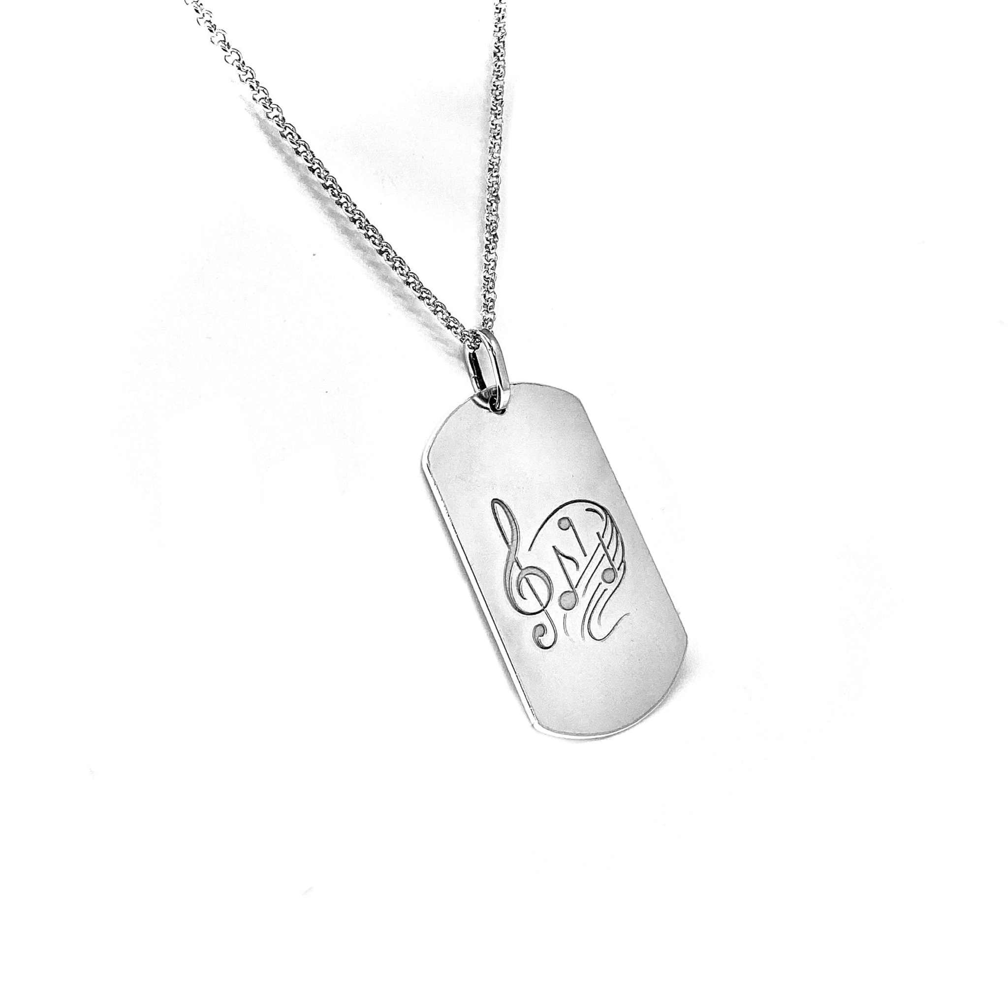 Lesunja Personalized Silver Plaque with Signature Engraving, detail view, Lesunja atelier Zurich