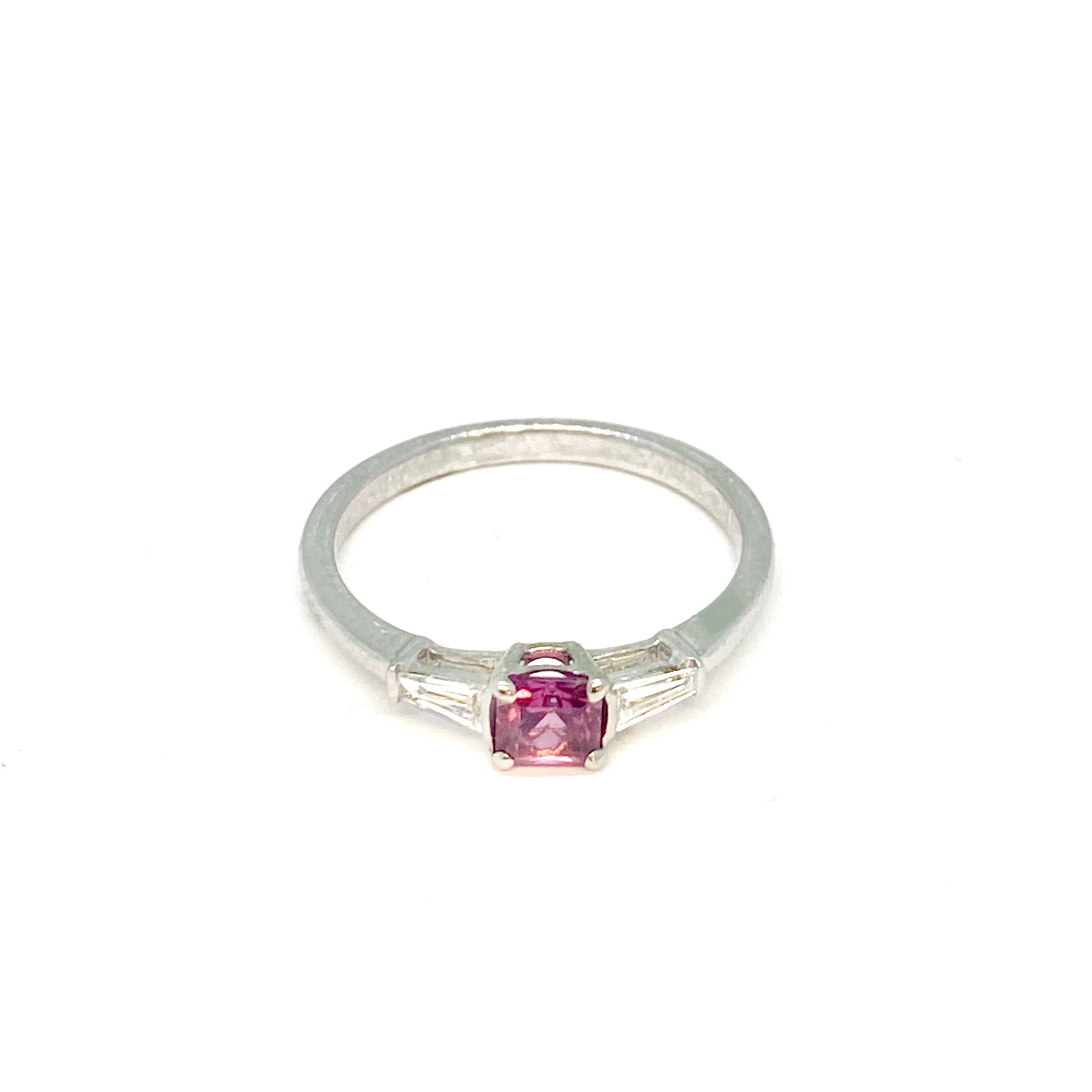 Lesunja Pink Tourmaline White Gold Ring