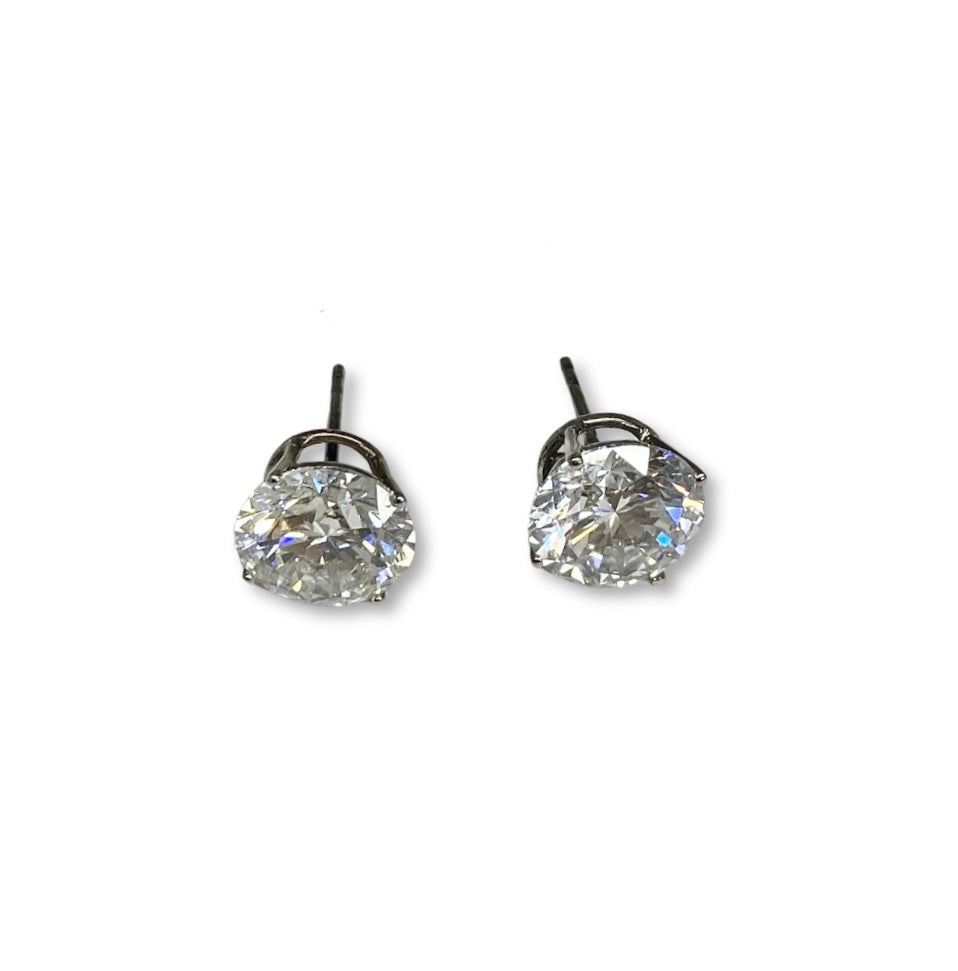Lesunja Ear Studs White Gold White Diamonds 8,04ct.