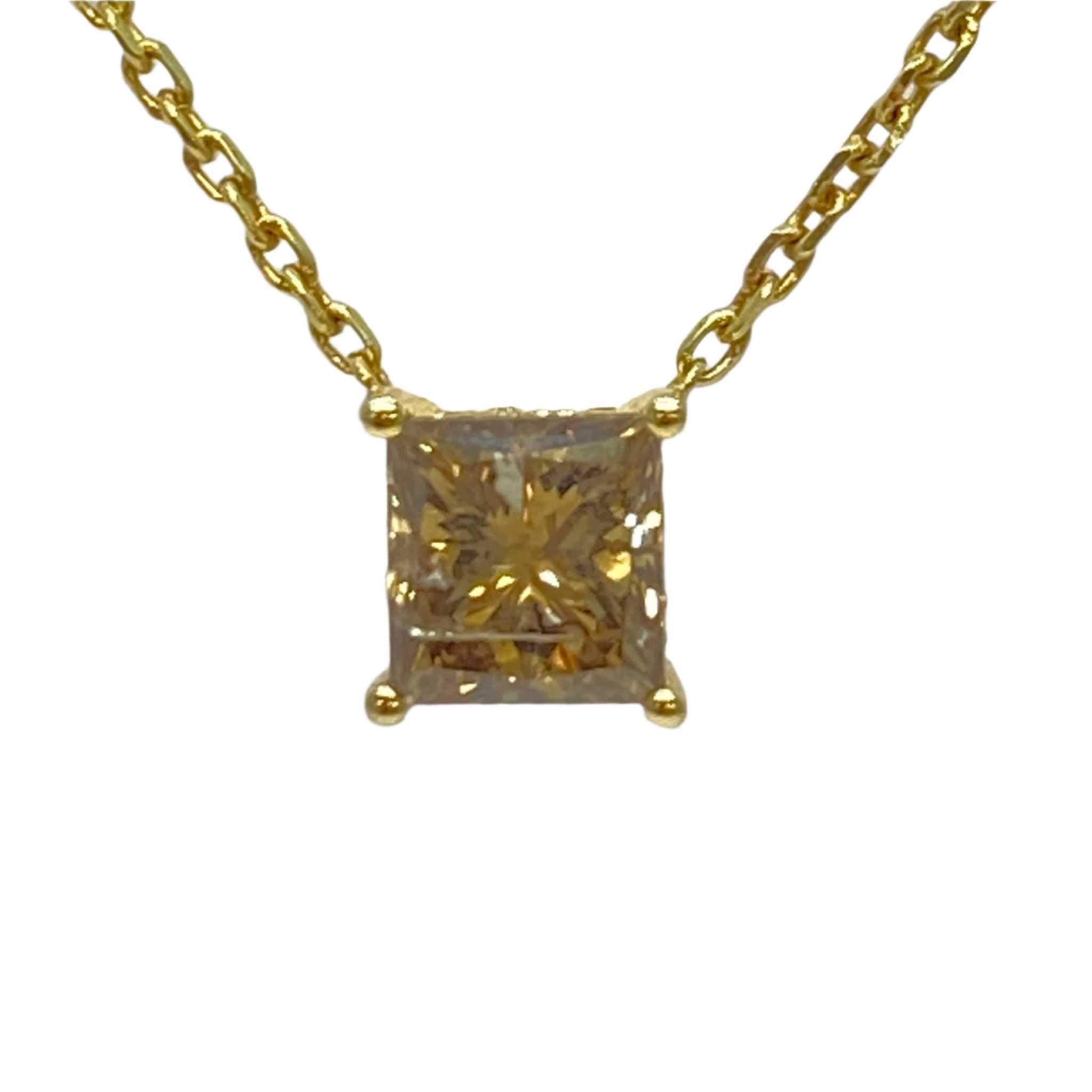 princess cut pendant