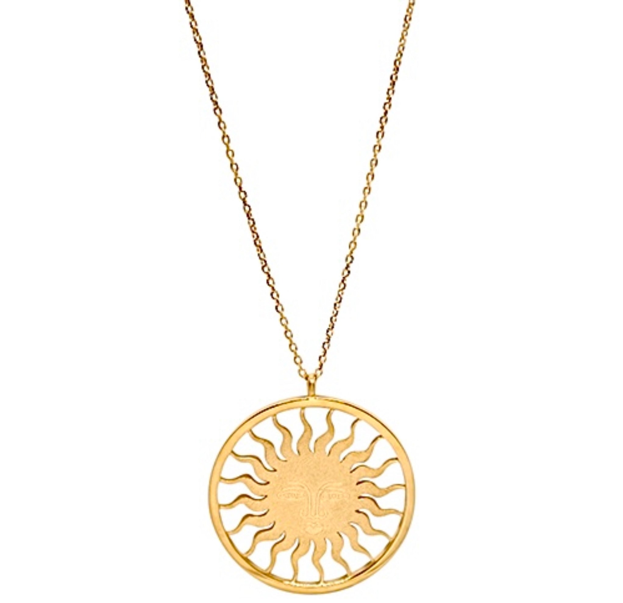 Lesunja St. Moritz Sun Large Rose Gold Necklace