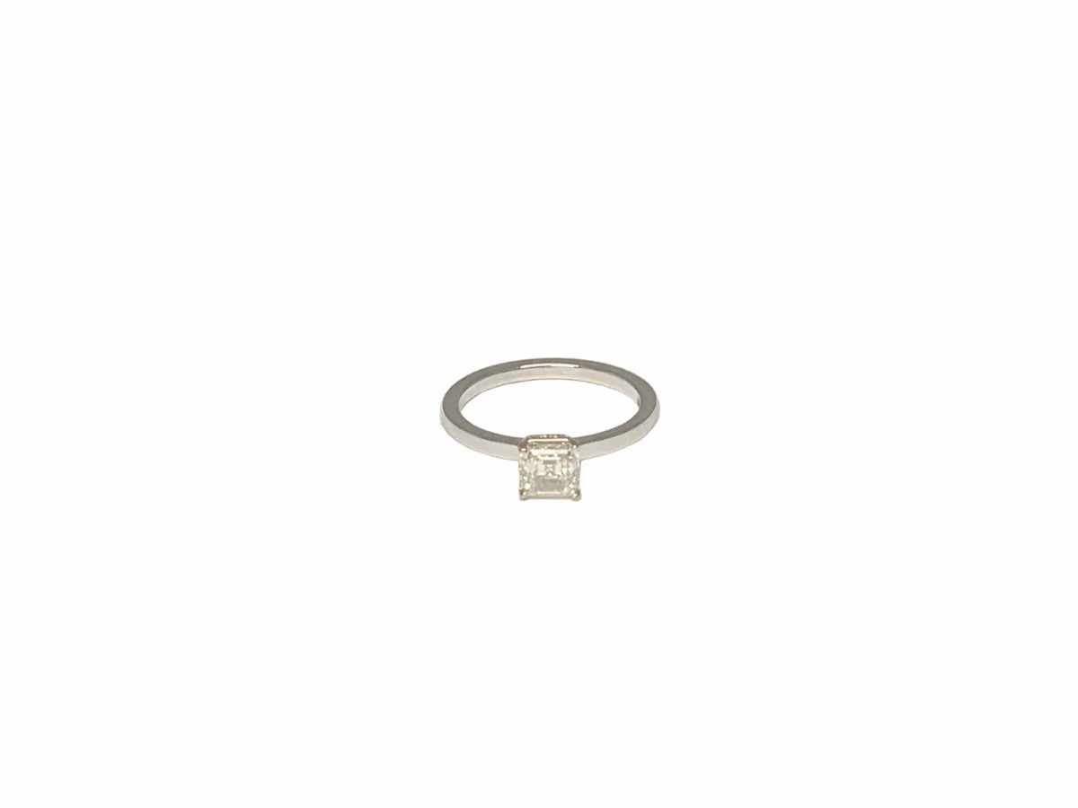 Lesunja Emerald Cut Diamond Ring 0.91 ct in 18K white gold