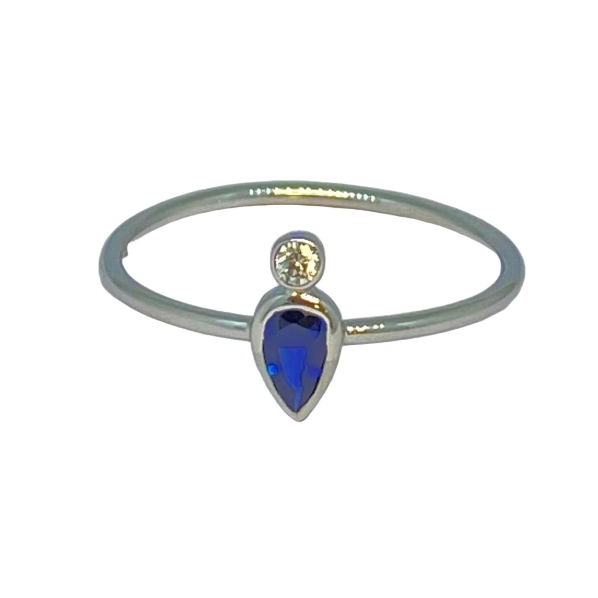 Sapphire Diamond Ring