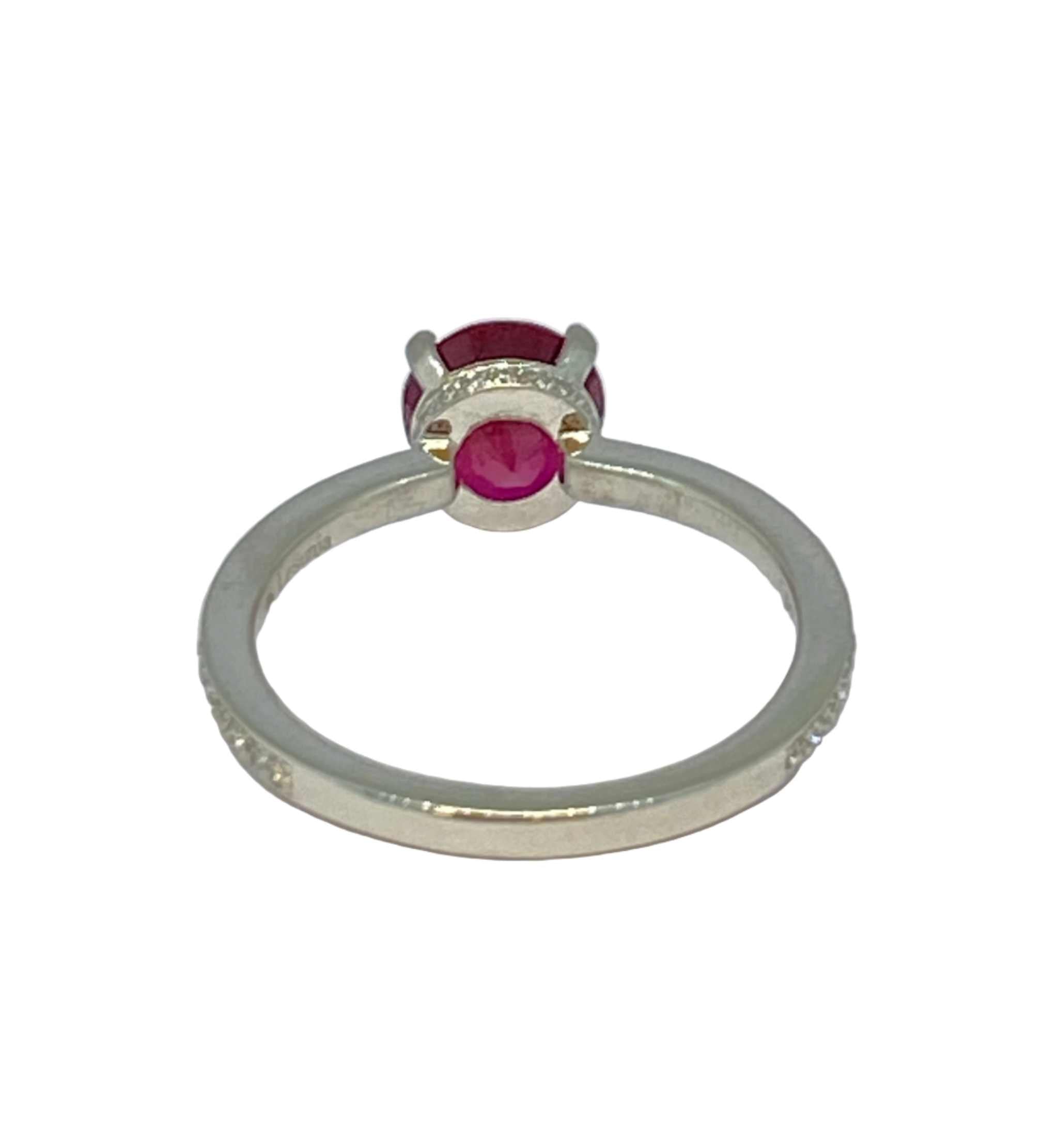 Ruby Platinum Ring