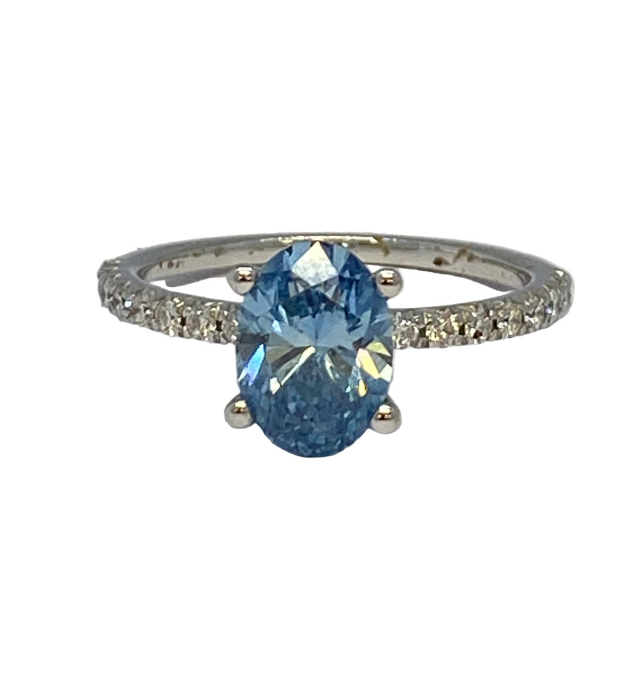 Blue diamond Ring