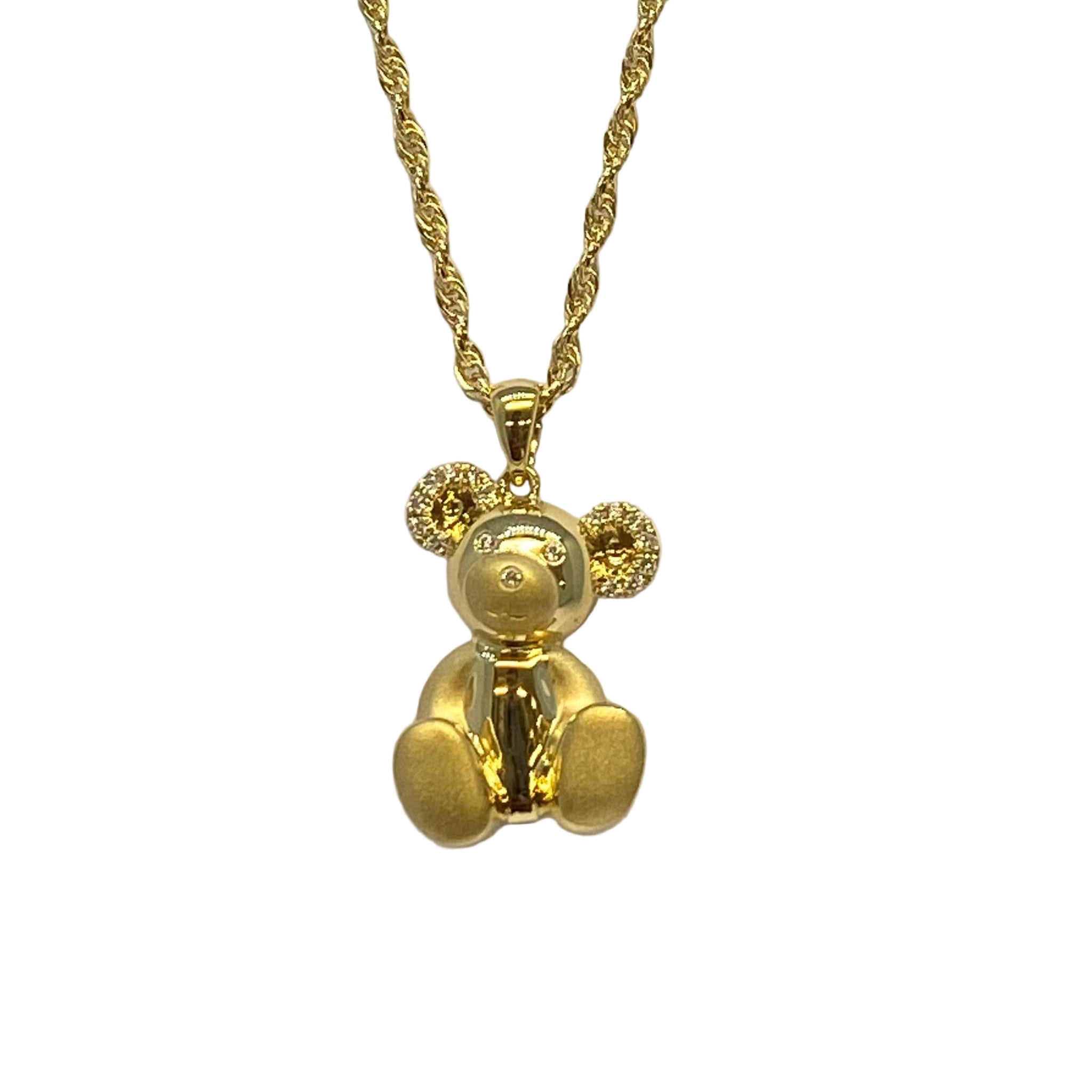 Lesunja Breuninger Necklace 18K Gold 18 x 0.08ct Diamonds, detail view, Lesunja atelier Zurich