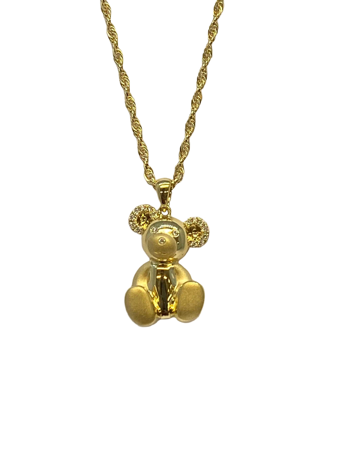 Lesunja Breuninger Necklace 18K Gold 18 x 0.08ct Diamonds, detail view, Lesunja atelier Zurich