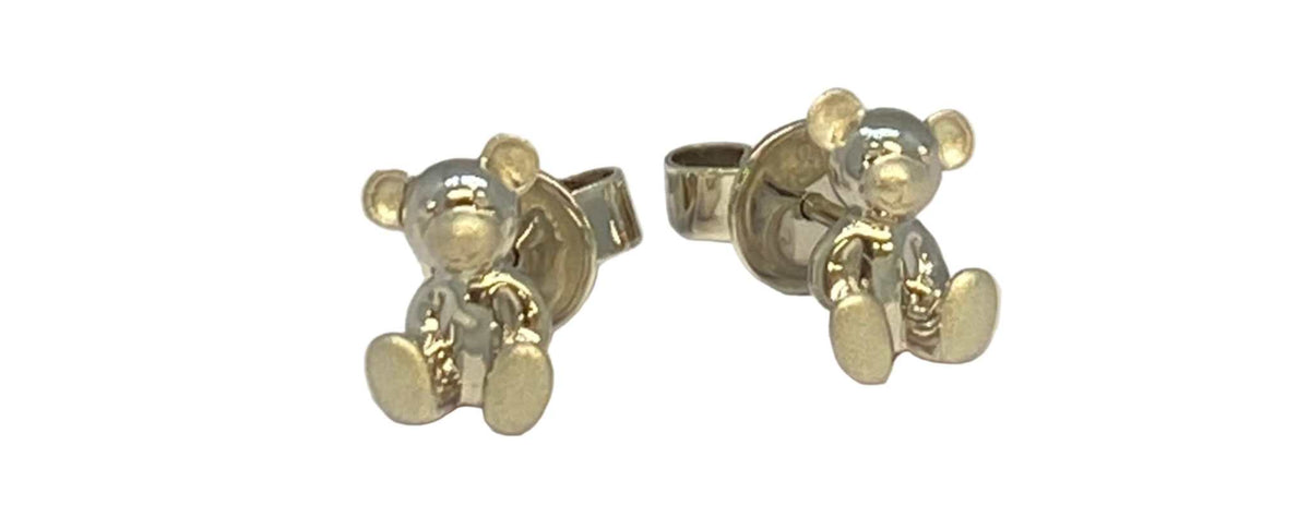 Lesunja Breuninger Bear Earrings Silver 925, detail view, Lesunja atelier Zurich