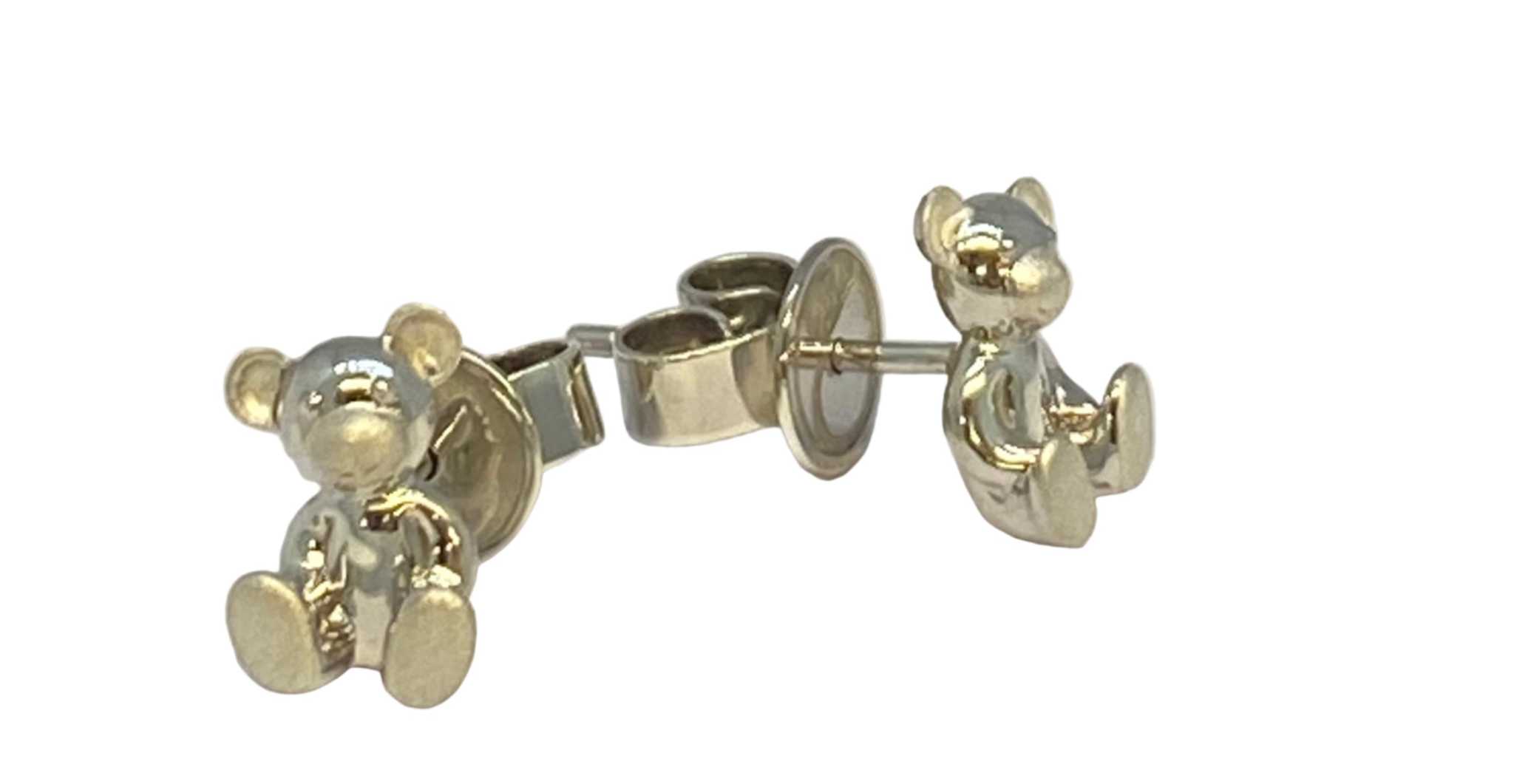 Lesunja Breuninger Bear Earrings Silver 925, handmade fine jewellery from Switzerland