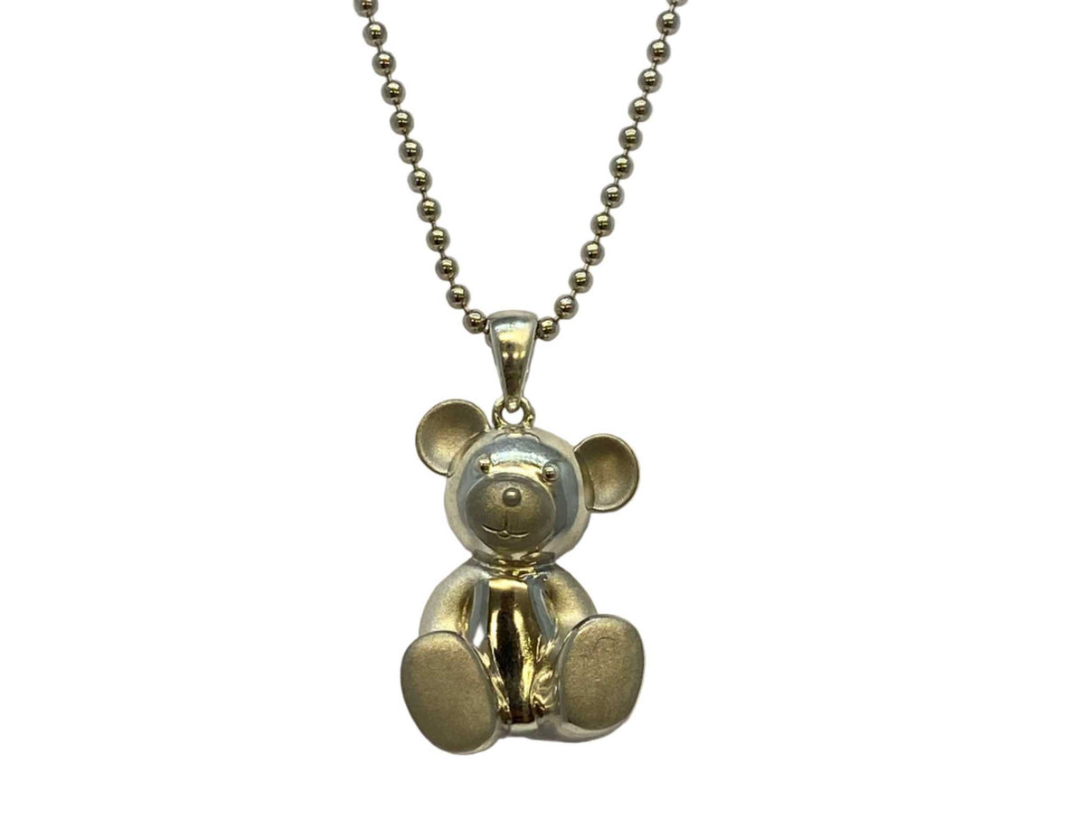 Lesunja Breuninger Bear Necklace Silver 925, handmade fine jewellery from Switzerland