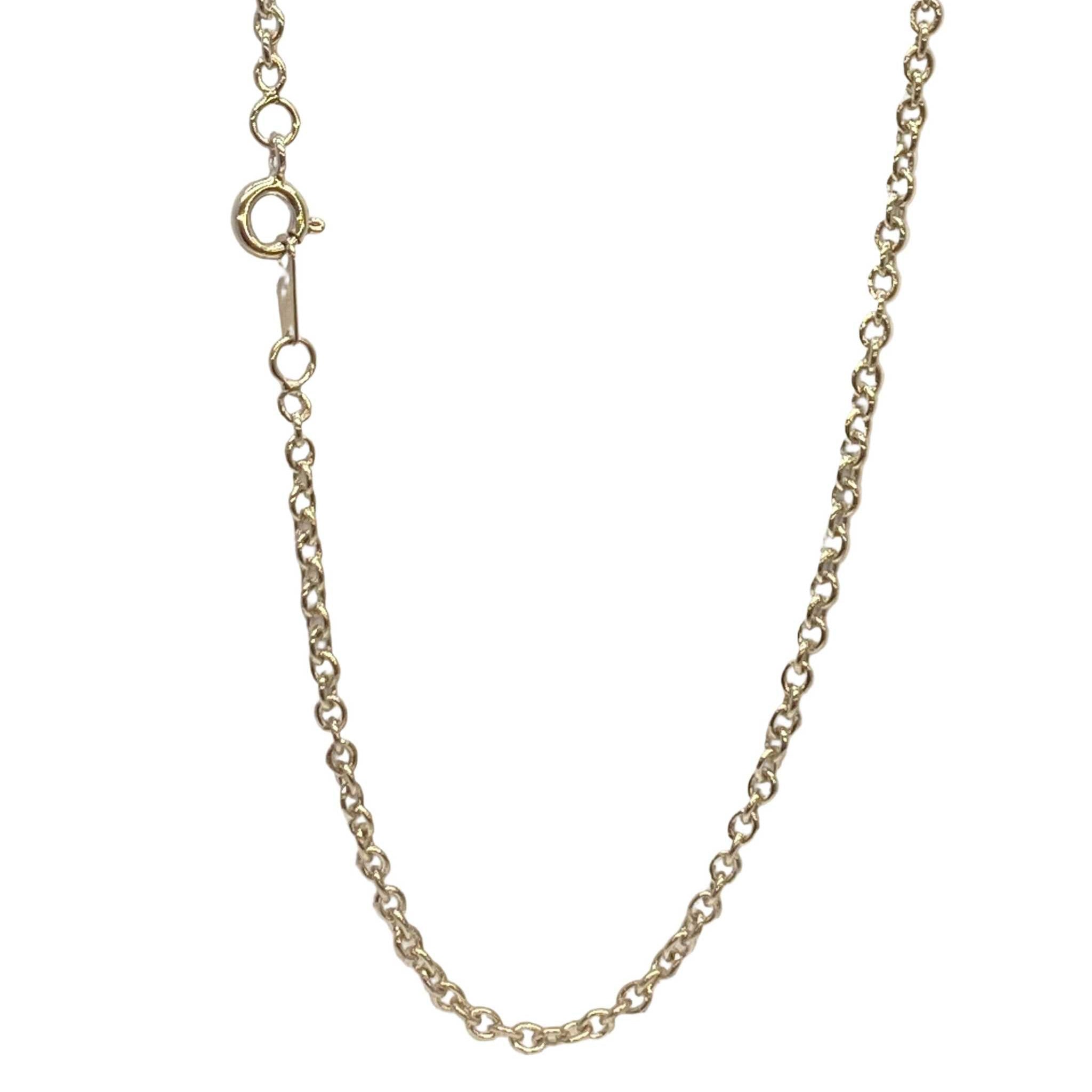 Silver N Letter Necklace