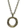 Lesunja Silver Letter O Necklace, handmade fine jewellery from Switzerland