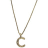 Lesunja Silver Letter C Necklace, handmade fine jewellery from Switzerland