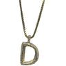Lesunja Silver Letter D Necklace, handmade fine jewellery from Switzerland
