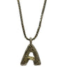 Lesunja Silver Letter A Necklace, handmade fine jewellery from Switzerland